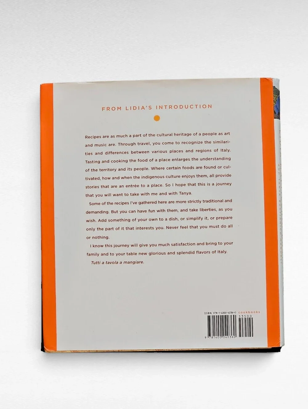 Lidia's Italy Hardcover Cookbook